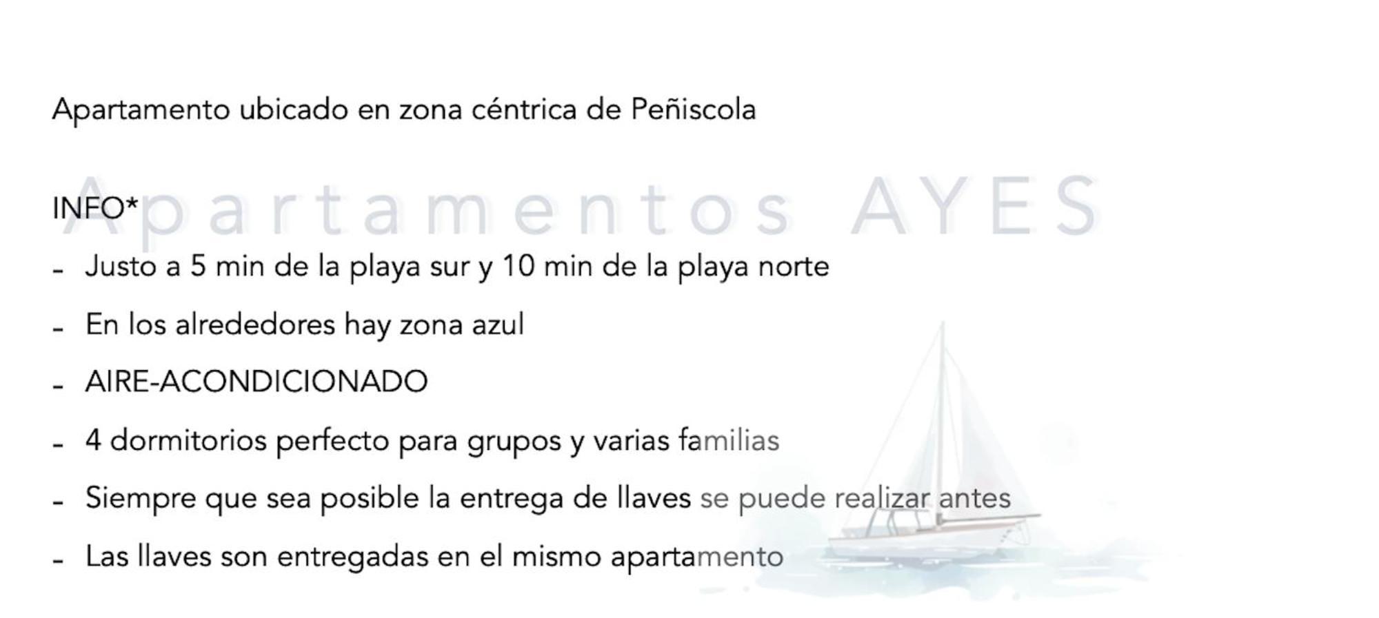 Apartamento 2º Planta 4 Dormitorios Peñíscola Eksteriør billede